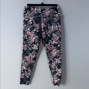 NEW Sweaty Betty Floral Print Leggings - Black and Pink Floral Design